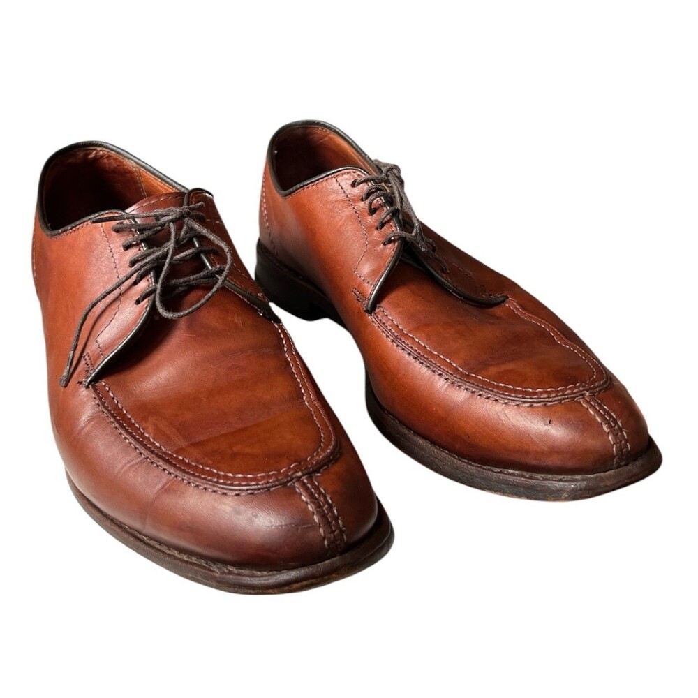 Allen Edmonds LaSalle Dress Shoes Mens Brown Leather Split Toe Oxford Derby 9.5D